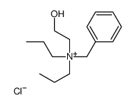 benzyl-(2-hydroxyethyl)-dipropylazanium,chloride Structure