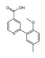 2-(2-methoxy-5-methylphenyl)pyridine-4-carboxylic acid Structure
