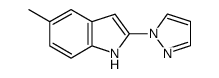 5-methyl-2-pyrazol-1-yl-1H-indole Structure