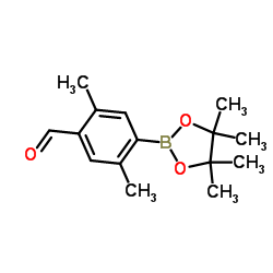 2,5-Dimethyl-4-formylphenylboronic acid pinacol ester结构式