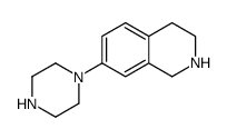 7-piperazin-1-yl-1,2,3,4-tetrahydroisoquinoline结构式