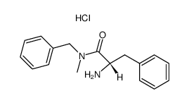 N-methyl-N-(phenylmethyl)-L-phenylalaninamide hydrochloride Structure