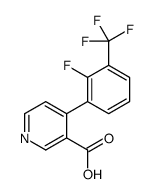 4-[2-fluoro-3-(trifluoromethyl)phenyl]pyridine-3-carboxylic acid Structure