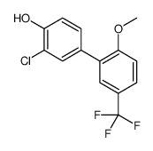 2-chloro-4-[2-methoxy-5-(trifluoromethyl)phenyl]phenol结构式