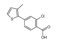 2-Chloro-4-(3-methylthiophenyl)benzoic acid结构式