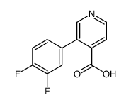 3-(3,4-difluorophenyl)pyridine-4-carboxylic acid Structure