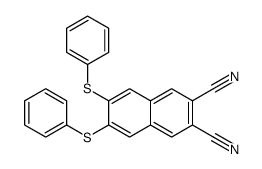 6,7-bis(phenylsulfanyl)naphthalene-2,3-dicarbonitrile结构式