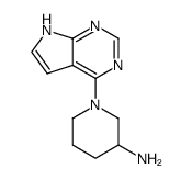 1-(7H-pyrrolo[2,3-d]pyrimidin-4-yl)piperidin-3-amine Structure