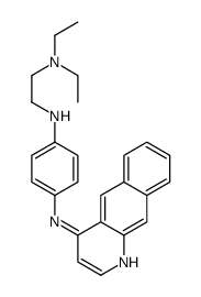 4-N-benzo[g]quinolin-4-yl-1-N-[2-(diethylamino)ethyl]benzene-1,4-diamine结构式