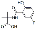 Alanine,N-(5-fluoro-2-hydroxybenzoyl)-2-methyl-结构式