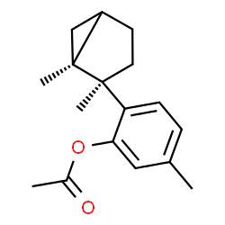 6-[[1S,2R,(-)]-1,2-Dimethylbicyclo[3.1.0]hexane-2-yl]-m-cresol acetate结构式
