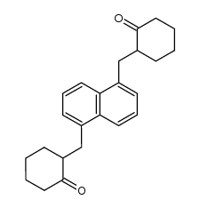 2,2'-(naphthalene-1,5-diylbis(methylene))dicyclohexanone结构式