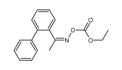 1-([1,1'-biphenyl]-2-yl)ethanone O-ethoxycarbonyl oxime Structure