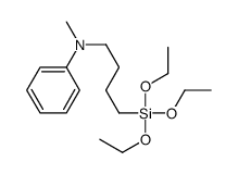 N-methyl-N-(4-triethoxysilylbutyl)aniline Structure