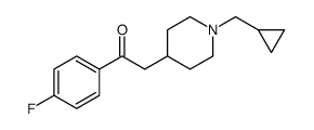 2-[1-(cyclopropylmethyl)piperidin-4-yl]-1-(4-fluorophenyl)ethanone结构式