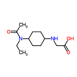 N-{4-[Acetyl(ethyl)amino]cyclohexyl}glycine Structure