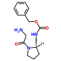 Benzyl {[(2S)-1-glycyl-2-pyrrolidinyl]methyl}carbamate结构式