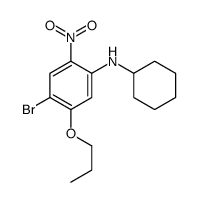 4-Bromo-N-cyclohexyl-2-nitro-5-propoxyaniline structure