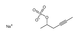 sodium (S)-hex-4-yn-2-yl sulfate Structure