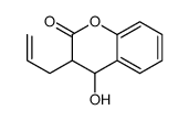 4-hydroxy-3-prop-2-enyl-3,4-dihydrochromen-2-one结构式