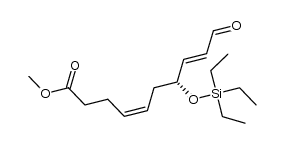 (R,4Z,8E)-methyl 10-oxo-7-((triethylsilyl)oxy)deca-4,8-dienoate结构式