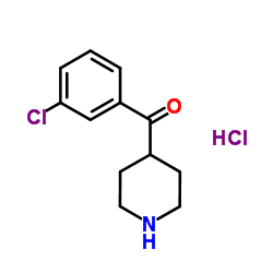 4-(3-氯苯甲酰基)哌啶盐酸盐结构式