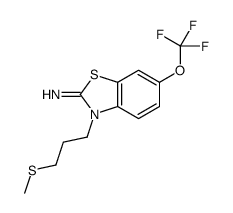3-(3-methylsulfanylpropyl)-6-(trifluoromethoxy)-1,3-benzothiazol-2-imine Structure