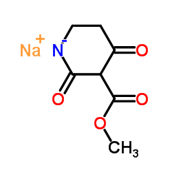 3-(甲氧基羰基)-4-氧代-1,4,5,6-四氢吡啶-2-醇酸钠结构式