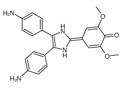 4-[4,5-bis(4-aminophenyl)-1,3-dihydroimidazol-2-ylidene]-2,6-dimethoxycyclohexa-2,5-dien-1-one结构式
