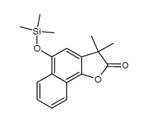 3,3-dimethyl-5-((trimethylsilyl)oxy)naphtho[1,2-b]furan-2(3H)-one Structure