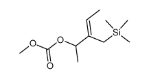 methyl (Z)-1-methyl-2-trimethylsilylmethyl-2-butenyl carbonate结构式
