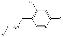 (4,6-dichloropyridin-3-yl)MethanaMine hydrochloride Structure