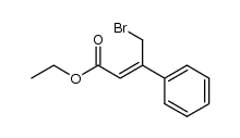 (Z)-ethyl 4-bromo-3-phenylbut-2-enoate结构式