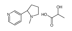 lactic acid, compound with (S)-3-(1-methylpyrrolidin-2-yl)pyridine (1:1) structure