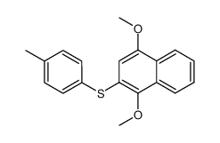 1,4-Dimethoxy-2-((4-methylphenyl)thio)naphthalene Structure