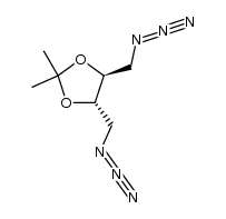 (2S,3S)-1,4-diazido-2,3-O-isopropylidene-2,3-butanediol结构式