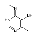(8CI)-5-氨基-4-甲基-6-(甲基氨基)-嘧啶结构式