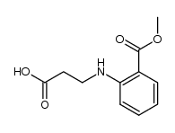 N-(2-methoxycarboxyphenyl)-β-alanine结构式