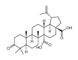 3-oxolup-20(29)-ene-27,28-dioic acid结构式