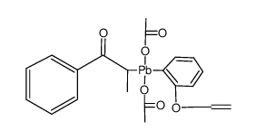 alpha-methylphenylacyl-{o-(prop-2-enyloxy)phenyl}-lead diacetate结构式