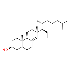 Cholest-8(14)-en-3β-ol structure