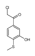 Ethanone, 2-chloro-1-[3-hydroxy-4-(methylthio)phenyl]- (9CI) picture