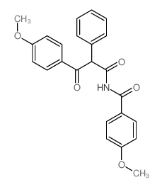 Benzenepropanamide,4-methoxy-N-(4-methoxybenzoyl)-b-oxo-a-phenyl- structure