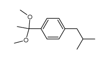 1-(1,1-dimethoxyethyl)-4-isobutylbenzene结构式