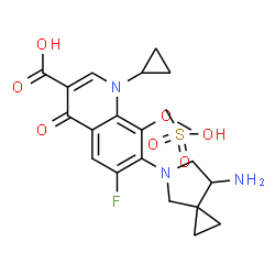 Sinafloxacin Mesylate结构式