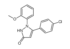 5-(4-Chlorophenyl)-1-(2-Methoxyphenyl)-1H-Pyrazol-3(2H)-One结构式