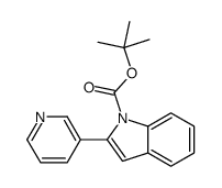 tert-butyl 2-pyridin-3-ylindole-1-carboxylate结构式