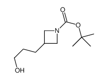 tert-butyl 3-(3-hydroxypropyl)azetidine-1-carboxylate Structure