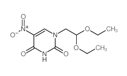 2,4(1H,3H)-Pyrimidinedione,1-(2,2-diethoxyethyl)-5-nitro-结构式