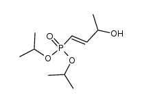 [(E)-3-Hydroxy-1-butenyl]phosphonsaeure-diisopropylester结构式